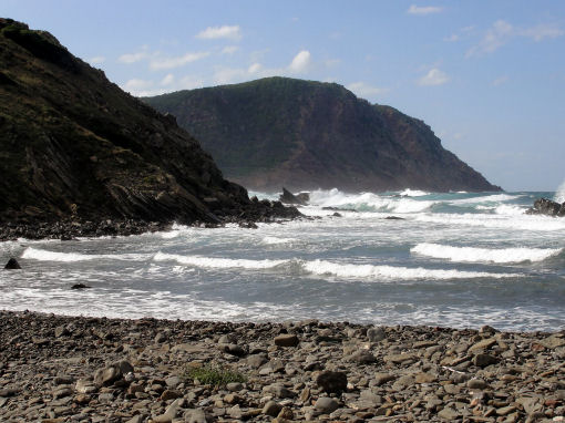 La spiaggia di Ets Alocs, Nord di Minorca